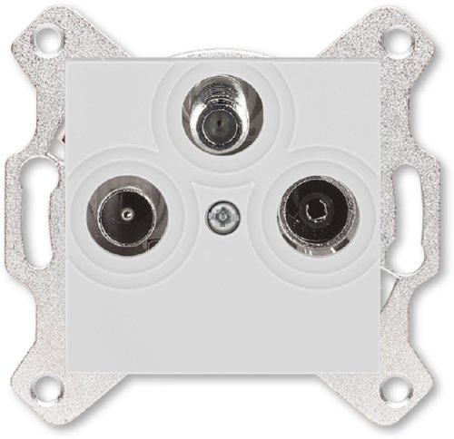 Розетка TV+R+SAT Оконечная без рамки ABB EPJ Levit 1-м. серый картинка